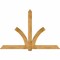 Ekena Millwork Redmond Rough Sawn Timber Gable Bracket, Western Red Cedar, 96"W x 64"H x 4"D x 6"F, 16/12 Pitch GBW096X64X0406RED00RWR - alternate 1